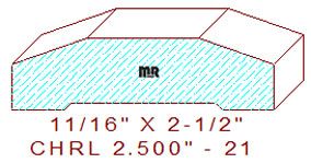 Chair Rail 2-1/2" - 21