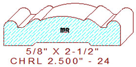Chair Rail 2-1/2" - 24