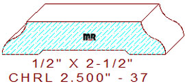 Chair Rail 2-1/2" - 37