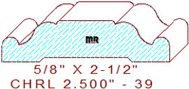 Chair Rail 2-1/2" - 39 Chair Rail 2-1/2" - 39