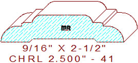 Chair Rail 2-1/2" - 41 Chair Rail 2-1/2" - 41