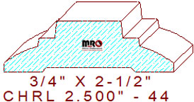 Chair Rail 2-1/2" - 44 Chair Rail 2-1/2" - 44