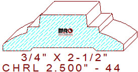 Chair Rail 2-1/2" - 44