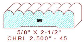 Chair Rail 2-1/2" - 45 