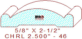 Chair Rail 2-1/2" - 46