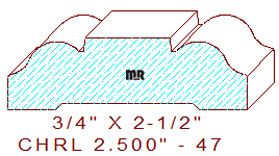 Chair Rail 2-1/2" - 47 Chair Rail 2-1/2" - 47