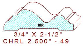 Chair Rail 2-1/2" - 49 
