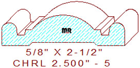 Chair Rail 2-1/2" - 5