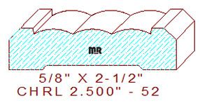 Chair Rail 2-1/2" - 52