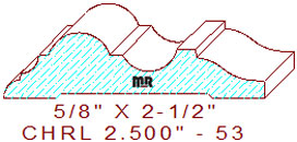 Chair Rail 2-1/2" - 53