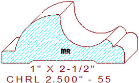 Chair Rail 2-1/2" - 55