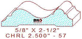 Chair Rail 2-1/2" - 57