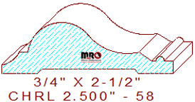 Chair Rail 2-1/2" - 58