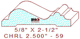 Chair Rail 2-1/2" - 59