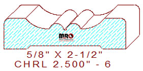 Chair Rail 2-1/2" - 6