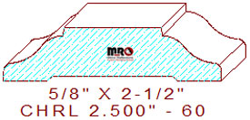 Chair Rail 2-1/2" - 60