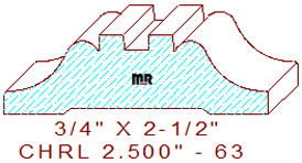 Chair Rail 2-1/2" - 63