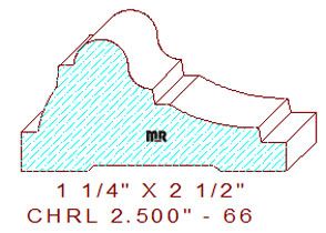 Chair Rail 2-1/2" - 66