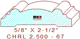 Chair Rail 2-1/2" - 67 