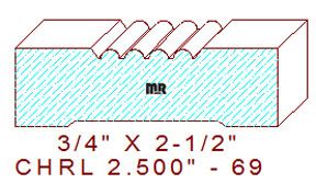 Chair Rail 2-1/2" - 69 