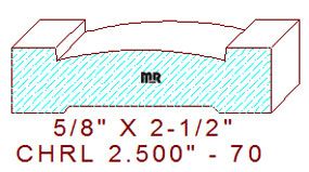 Chair Rail 2-1/2" - 70