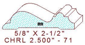 Chair Rail 2-1/2" - 71 