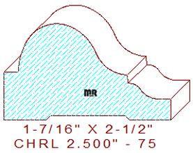 Chair Rail 2-1/2" - 75