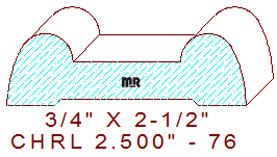 Chair Rail 2-1/2" - 76 Chair Rail 2-1/2" - 76