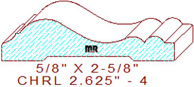 Chair Rail 2-5/8" - 4 Chair Rail 2-5/8" - 4