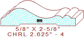 Chair Rail 2-5/8" - 4