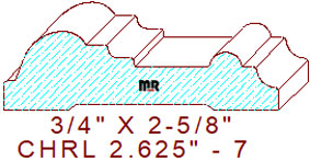 Chair Rail 2-5/8" - 7