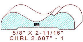 Chair Rail 2-11/16" - 1 Chair Rail 2-11/16" - 1