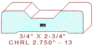 Chair Rail 2-3/4" - 13 Chair Rail 2-3/4" - 13