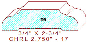 Chair Rail 2-3/4" - 17 Chair Rail 2-3/4" - 17