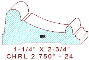 Chair Rail 2-3/4" - 24 Chair Rail 2-3/4" - 24
