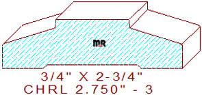 Chair Rail 2-3/4" - 3 Chair Rail 2-3/4" - 3