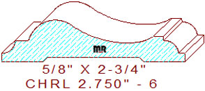Chair Rail 2-3/4" - 6 Chair Rail 2-3/4" - 6