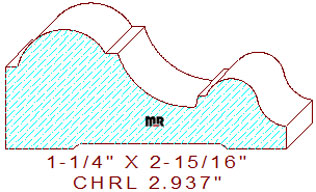 Chair Rail 2-15/16" Chair Rail 2-15/16"