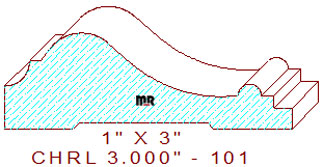Chair Rail 3" - 101 Chair Rail 3" - 101