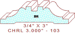 Chair Rail 3" - 103 Chair Rail 3" - 103