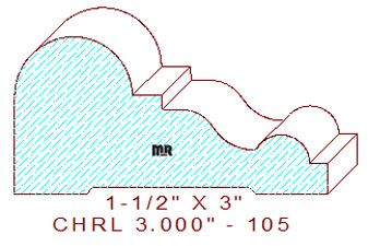 Chair Rail 3" - 105