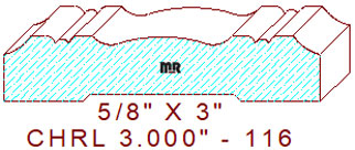 Chair Rail 3" - 116