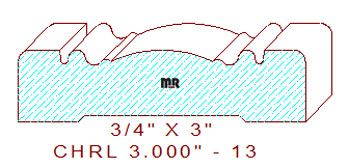 Chair Rail 3" - 13