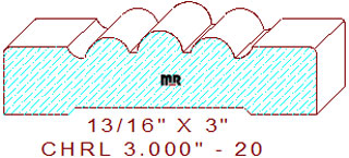 Chair Rail 3" - 20