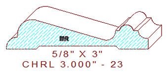 Chair Rail 3" - 23 Chair Rail 3" - 23
