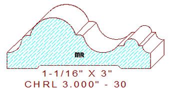 Chair Rail 3" - 30
