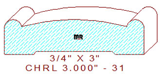 Chair Rail 3" - 31