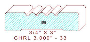 Chair Rail 3" - 33 Chair Rail 3" - 33