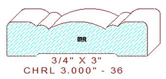 Chair Rail 3" - 36