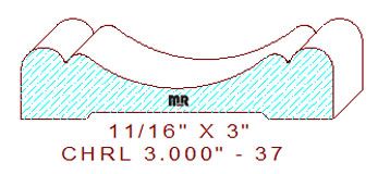 Chair Rail 3" - 37